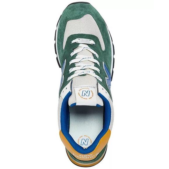 New Balance 574 Classic - Rugged Green / Royal Blue, Mens ML574DVG, Size 9 - Picture 5 of 12